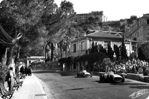Juan Manuel Fangio, Stirling Moss 1955 Monaco