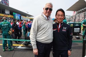 Lawrence Stroll, Honda CEO, Koji Watanabe